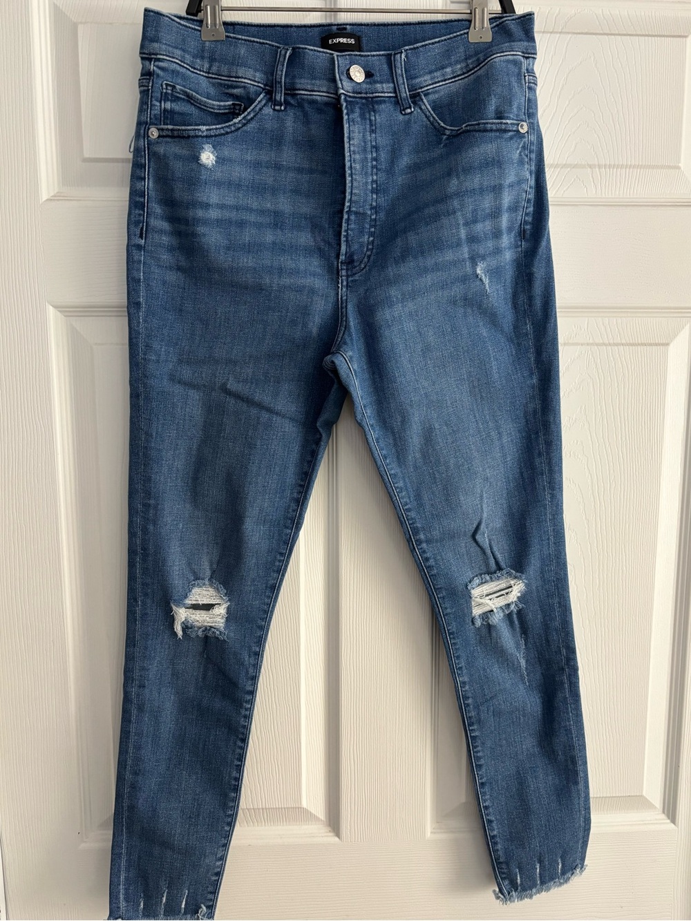 Express High Rise Hyper Stretch Skinny Jeans